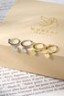 Cercei din argint Inima II (Silver/Gold)